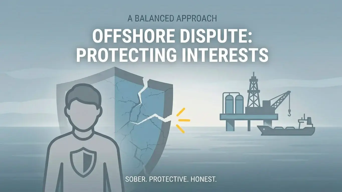 A broken shield over a payout dispute, illustrating the absence of UK consumer protection at offshore casinos