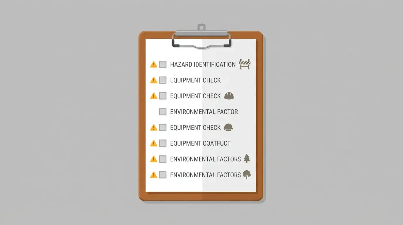 A checklist illustration highlighting common offshore casino warning signs